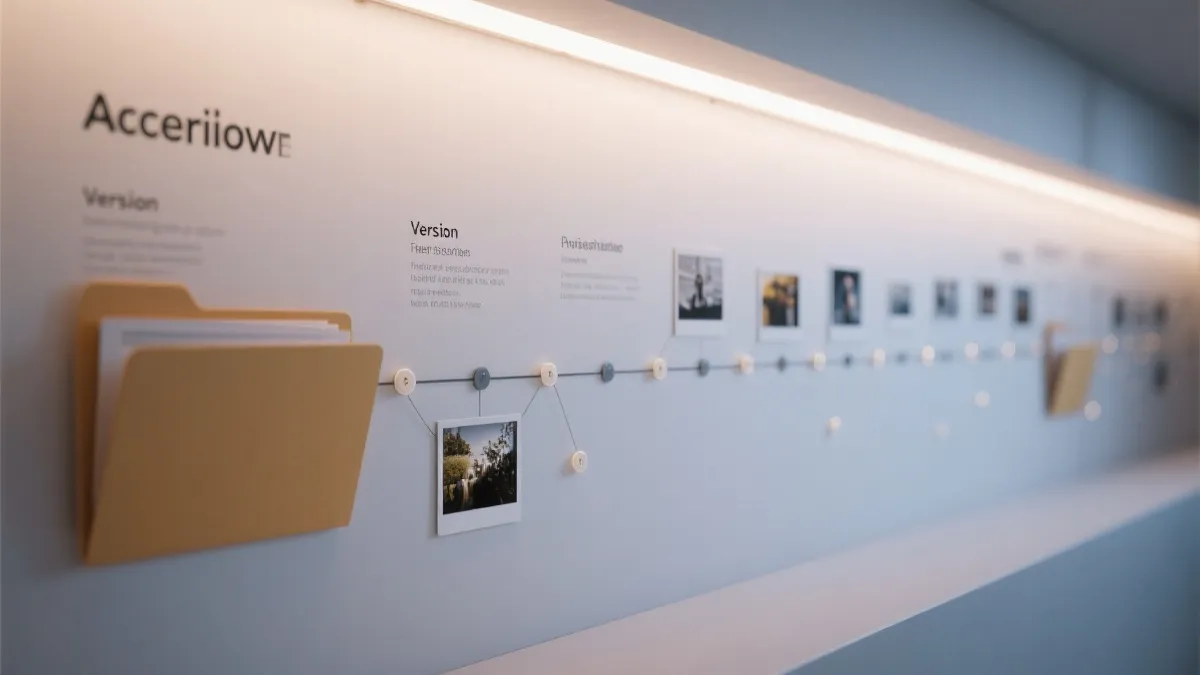 历史归档与版本时间线示意:快照、索引与差异对比